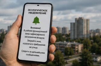 Экологическое уведомление населения об опасном загрязнении